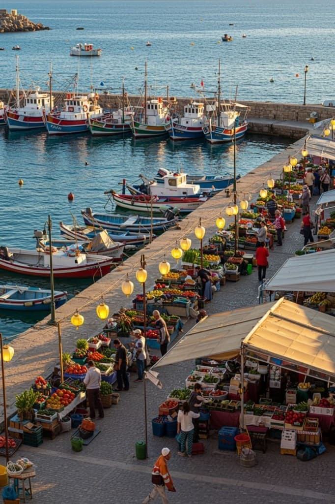 The Blue Fishing Port